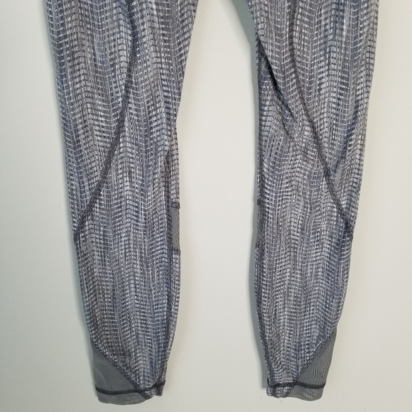 Lululemon Inspire Tight II Size 4 Mesh Arrow Jacquard Battleship Silver Spoon - Picture 5 of 16